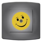 Prise déco Smiley / Sourire TV - DKO Interrupteur