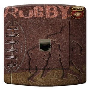 Prise déco Sports / Rugby RJ45 - DKO Interrupteur