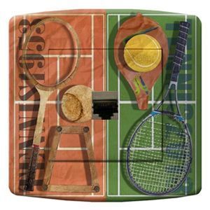 Prise déco Sports / Tennis RJ45 - DKO Interrupteur