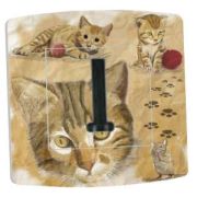 Prise déco Trois Chats téléphone - DKO Interrupteur