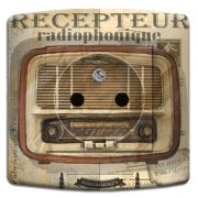 Prise déco Vintage / Récepteur radio 2 pôles + terre - DKO Interrupteur