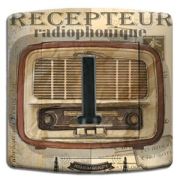Prise déco Vintage / Récepteur radio téléphone - DKO Interrupteur
