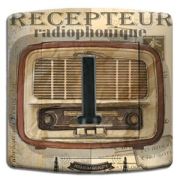 Prise déco Vintage / Récepteur radio téléphone - DKO Interrupteur