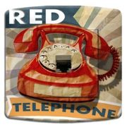Prise déco Vintage / Red Phone RJ45 - DKO Interrupteur