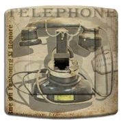 Prise déco Vintage / Retro Phone RJ45 - DKO Interrupteur