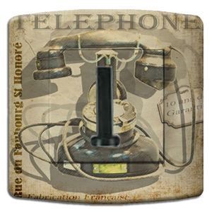Prise déco Vintage / Retro Phone téléphone - DKO Interrupteur