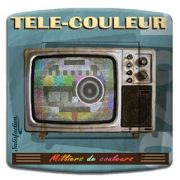 Prise déco Vintage / Télé couleur TV - DKO Interrupteur