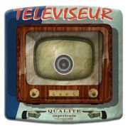Prise déco Vintage / Téléviseur TV - DKO Interrupteur
