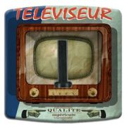 Prise déco Vintage / Téléviseur téléphone - DKO Interrupteur