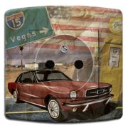 Prise déco Vintage / Vegas Mustang 2 pôles + terre - DKO Interrupteur