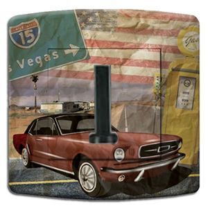 Prise déco Vintage / Vegas Mustang téléphone - DKO Interrupteur
