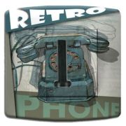Prise déco Vintage / Vintage Phone téléphone - DKO Interrupteur