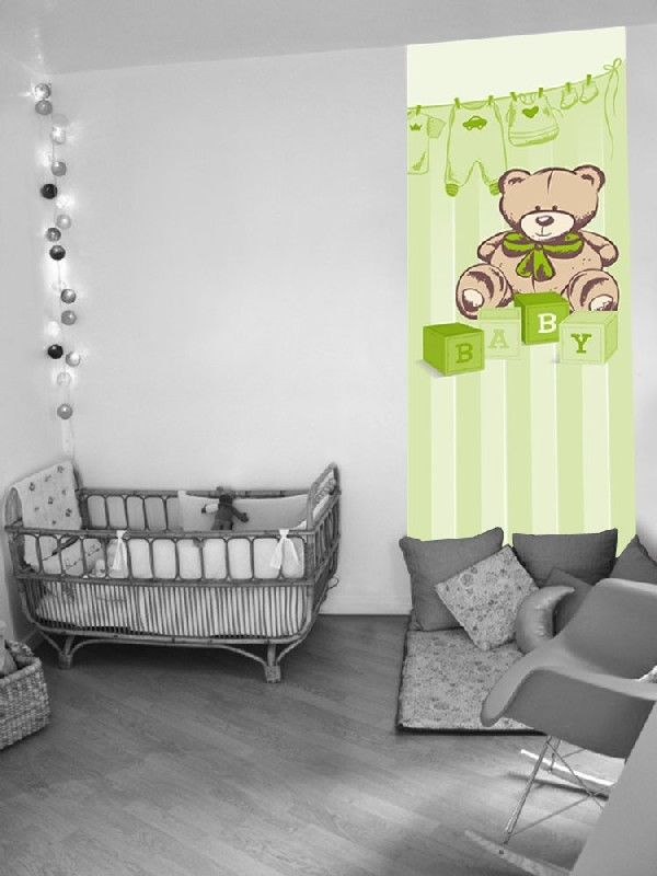 Papier peint Baby 1 lé vert