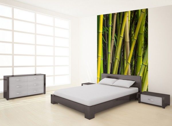 Papier peint double lé Forêt de bambou