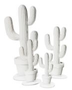 Arbre cactus acrylique blanc 42 cm - Acrila