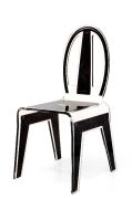 Chaise Factory en acrylique noir - Acrila Concept