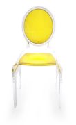 Chaise Sixteen en acrylique jaune - Acrila Concept