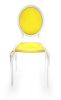 Chaise Sixteen en acrylique jaune