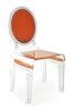 Chaise Sixteen en acrylique orange