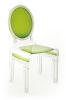 Chaise Sixteen en acrylique verte