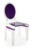 Chaise Sixteen en acrylique violette