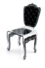 Chaise acrylique Capiton noire