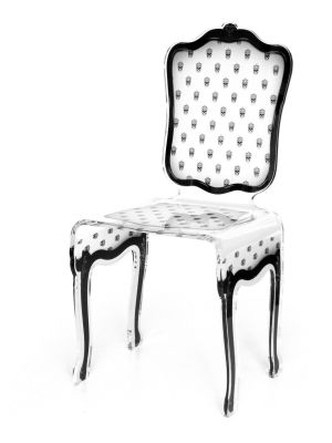 Chaise acrylique Charleston blanc