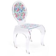 Chaise acrylique Colibri motif papillons - Acrila