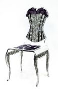 Chaise acrylique Eman violette - Acrila