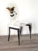 Chaise acrylique Graph pieds plexi chien