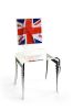 Chaise acrylique Graph pieds plexi flag