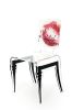 Chaise acrylique Graph pieds plexi kiss