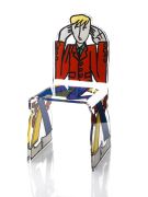 Chaise acrylique JC de Castelbajac écoute - Acrila