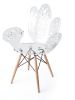 Chaise acrylique Love blanc dentelle
