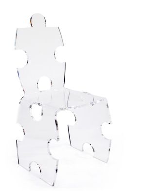 Chaise acrylique Puzzle transparent