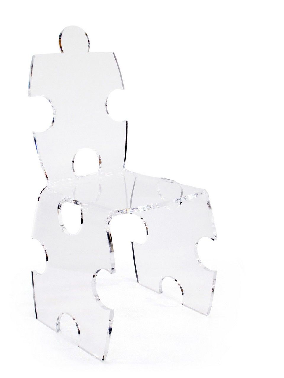 Chaise Acrylique Acrylique Chaise Puzzle Puzzle Transparent On0wPX8k