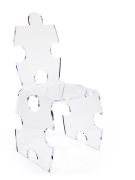 Chaise acrylique Puzzle transparent - Acrila