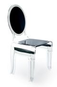 Chaise acrylique Sixteen noir - Acrila Concept