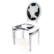 Chaise acrylique Sixteen vache - Acrila