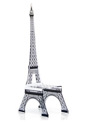 Chaise acrylique Tour Eiffel noir