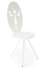 Chaise acrylique Unhappy Africa blanche