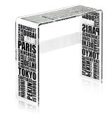 Console acrylique City noire - Acrila