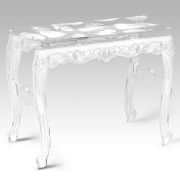 Console acrylique Plume blanche - Acrila