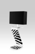 Lampe acrylique Z zèbre noire - Acrila