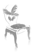 Relax chair acrylique Plume blanche - Acrila