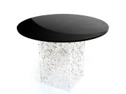 Table acrylique Grand Soir dentelle noire - Acrila