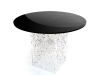 Table acrylique Grand Soir dentelle noire