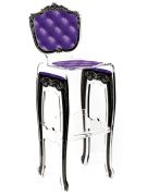 Tabouret Capiton en acrylique violet - Acrila Concept