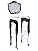Tabouret acrylique Capiton blanc - Acrila