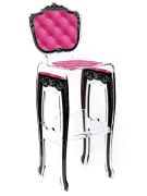 Tabouret acrylique Capiton rose - Acrila